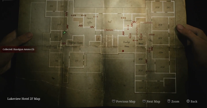 Handgun Ammo Lakeview Hotel (Otherworld) Map Loc. 4
