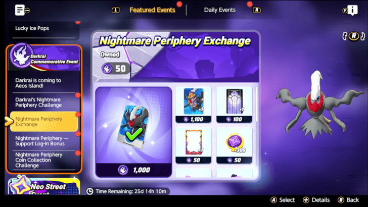 Pokemon UNITE - Darkrai Nightmare Periphery Challenge Rewards.png
