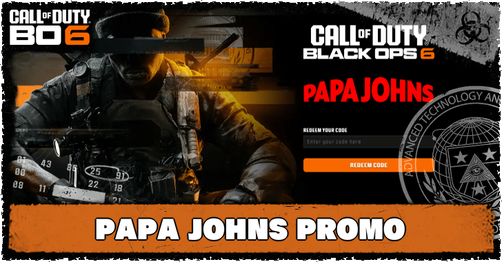 Black Ops 6 - Papa Johns Promo