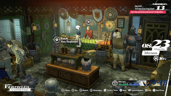 Metaphor ReFantazio - Far and Wide Armours Overworld