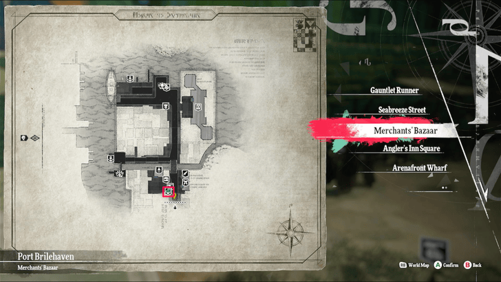 Metaphor ReFantazio - Castor Water Shop Map