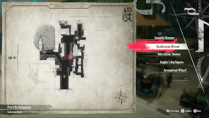 Metaphor ReFantazio - Wary Shopkeep Map