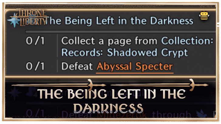 The Being Left in the Darkness