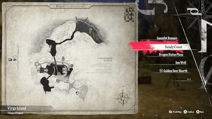 Metaphor ReFantazio - Elderly Seed-Seller Map