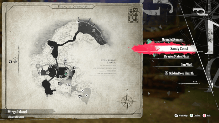 Metaphor ReFantazio - Krozelli the Hunter Map