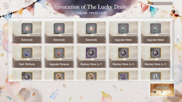 Invocation of the Lucky Draw - MementoMori