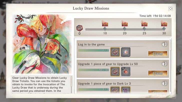 Lucky Draw Missions - MementoMori