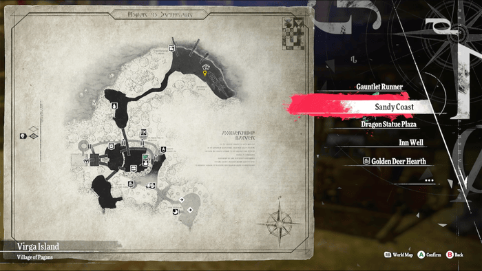 Metaphor ReFantazio - Shrewd Shopkeep Map