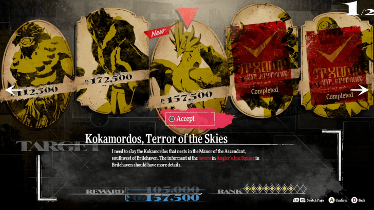 Metaphor ReFantazio 9 26 Bounties