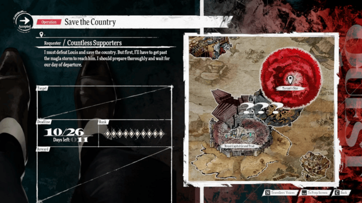 Metaphor ReFantazio - Save the Country Quest Info