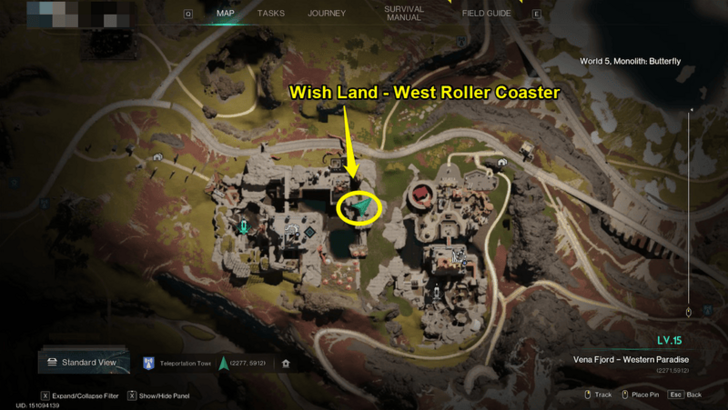 Once Human - Way of Winter - Wish Land West Roller Coaster