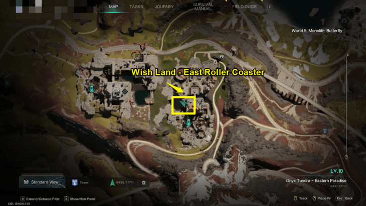 Once Human Way of Winter Wish Land East Roller Coaster