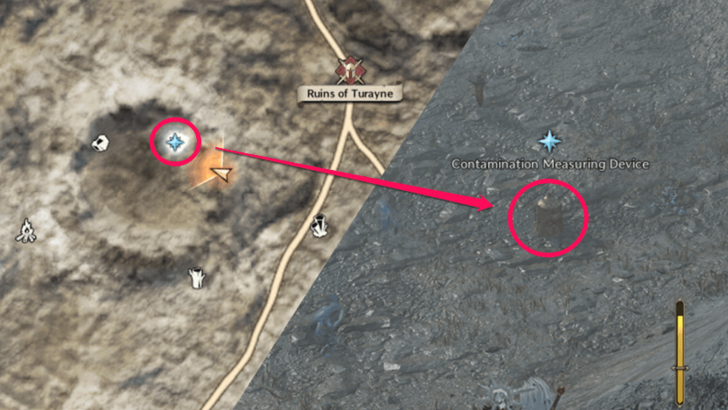 Contamination Measuring Device Location