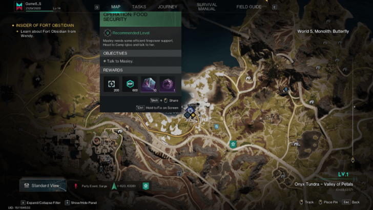 Once Human - Operation: Food Security Map Location