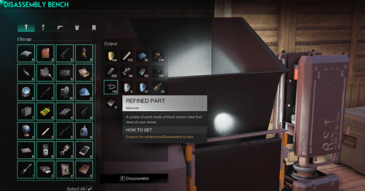 Refined Part from disassembling