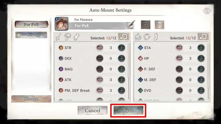 accepting rune set - MementoMori