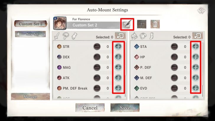 Auto Mount Settings 2 - MementoMori