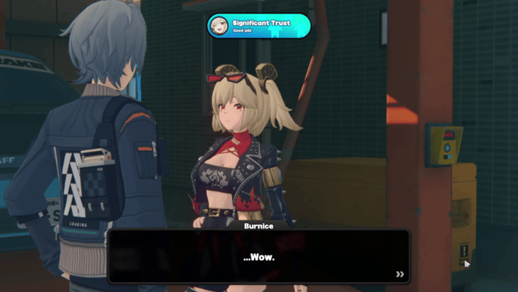 Trust Increase With Burnice