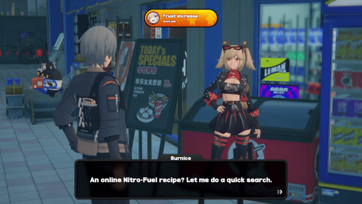 Trust Increase With Burnice