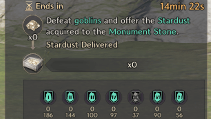 Gather Stardust and Offer Them to Monument Stones