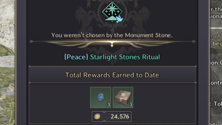 You Get Rewards Despite Losing the Event