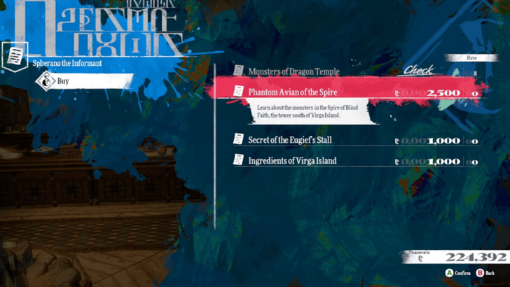 Metaphor ReFantazio - Purchase Phantom Avian of the Spire Information