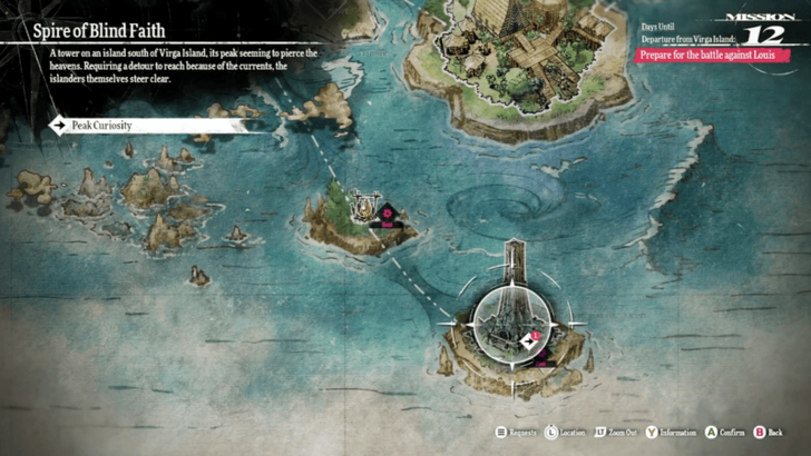 Metaphor ReFantazio - Spire of Blind Faith Map