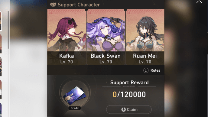 Honkai Star Rail - Set Up Support Characters