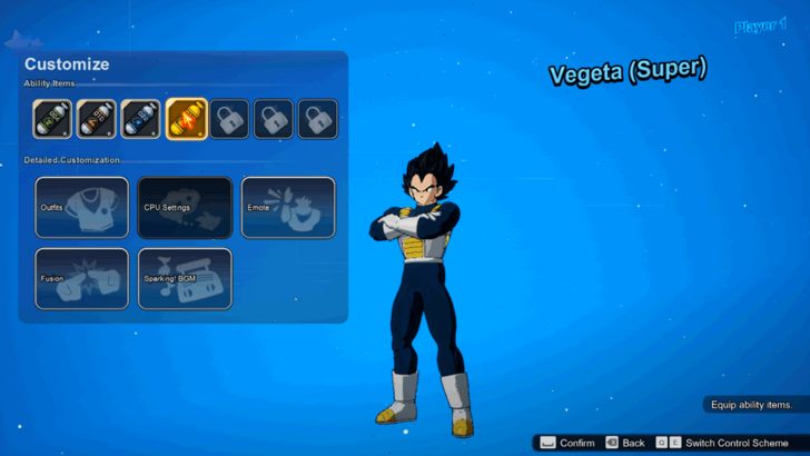 Dragon Ball Sparking Zero How to Equip Ability Items.png