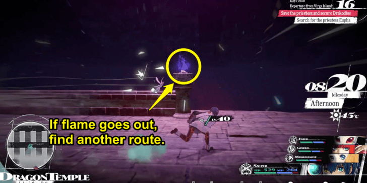 Metaphor ReFantazio - Dragon Temple Torches Fae Sight