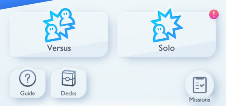 Versus and Solo Battle Menu