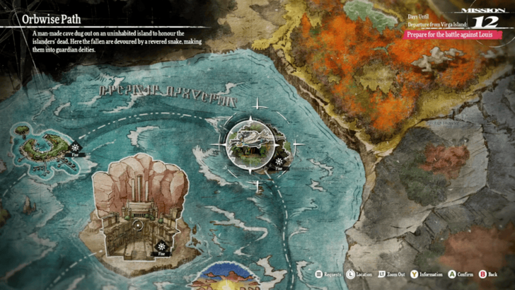 Metaphor ReFantazio - Orbwise Path Map