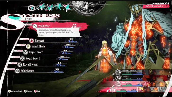 Metaphor ReFantazio - Use Synthesis Skills