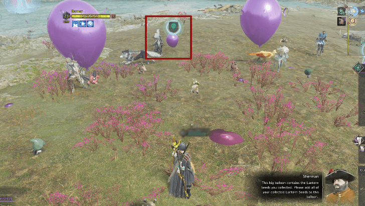 Fill Up Balloons to Progress the Event