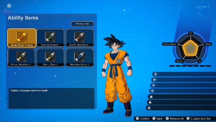 Dragon Ball Sparking Zero - Battle Items