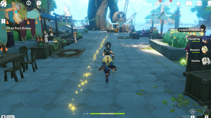 Genshin Impact Give Her Surprises Walkthrough - Go to Port Ormos