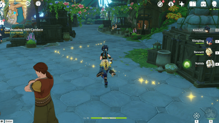 Genshin Impact Give Her Surprises Walkthrough - Go shopping with Candace