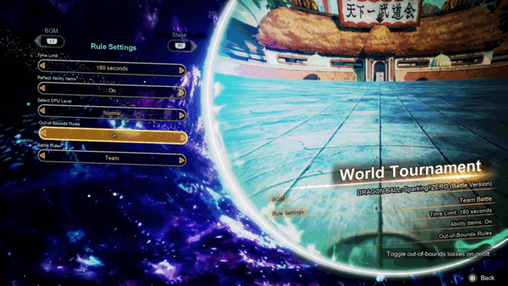 Dragon Ball Sparking Zero Turn On Out of Bounds Rule