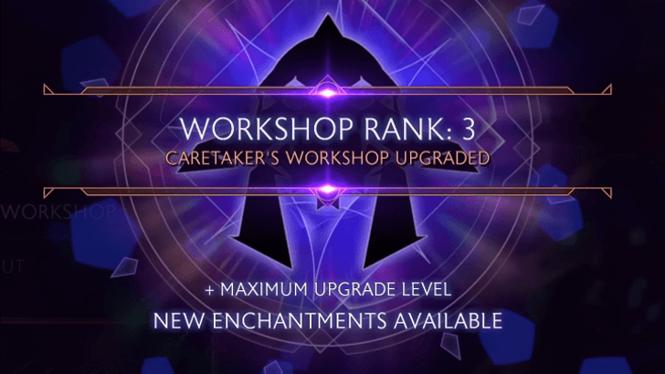 Workshop Rank Popup