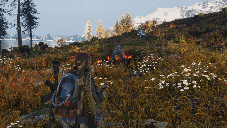 Cold Crystal Ore burning from Molotov Cocktail