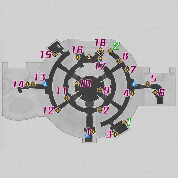 HSR Paperfold University College Chest Map