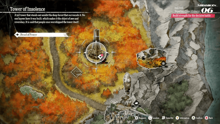 Metaphor ReFantazio - Tower of Insolence Map