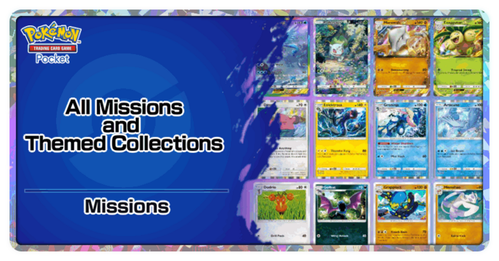 Pokemon TCG Pocket - All Missions and Themed Collections