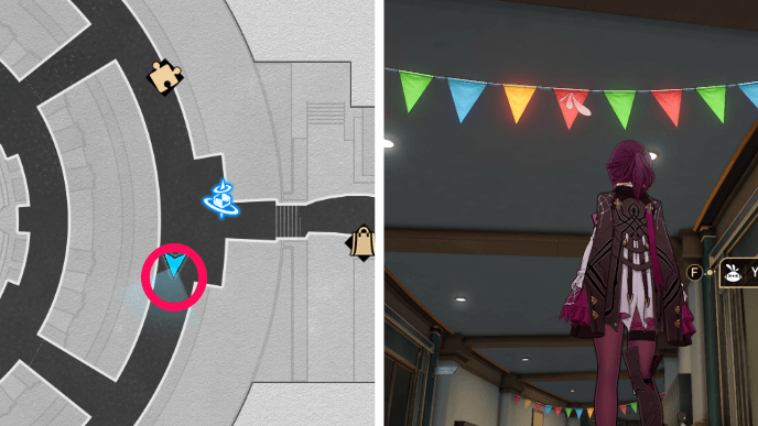 Honkai Star Rail - Paperfold University Origami Bird 4 Location