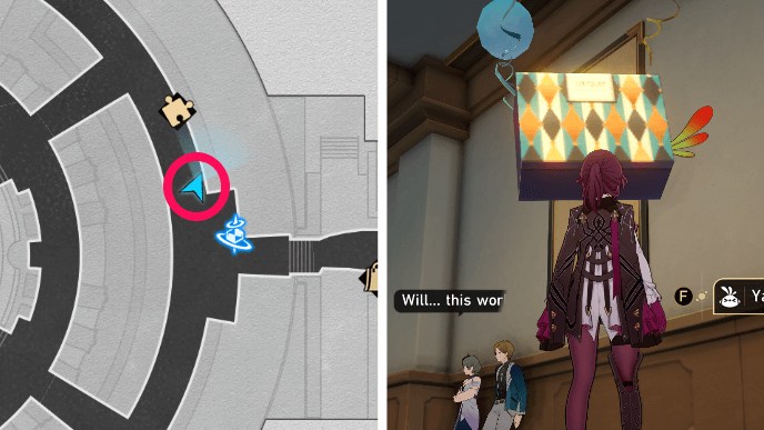 Honkai Star Rail - Paperfold University Origami Bird 6 Location