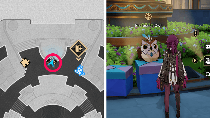 Honkai Star Rail - Paperfold University Origami Bird 19 Location