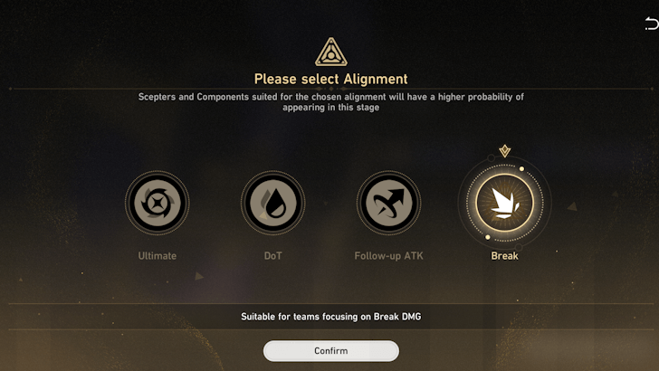 Honkai Star Rail - Unknowable Domain - Break Alignment