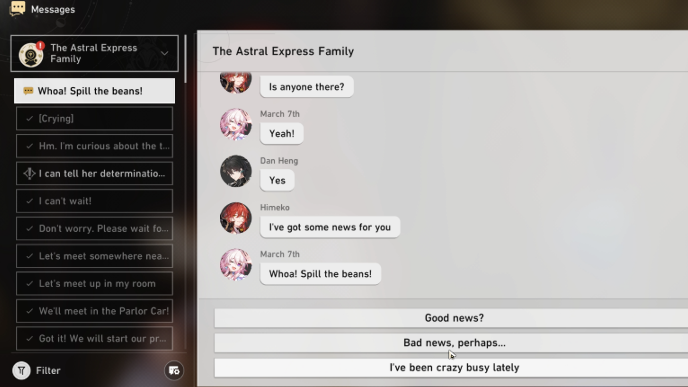 Honkai Star Rail - An Andalusian Monkey Mission Guide - View the Message From the Crew