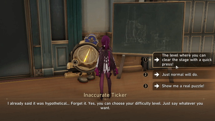 Star Rail - Paperfold University Dream Ticker 1 - Difficulty Options