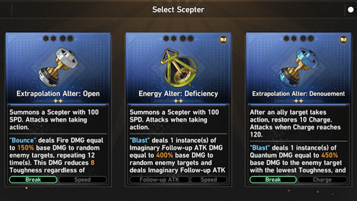 Honkai Star Rail - Get Correct Scepters